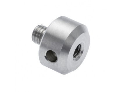 M5 / M4 závitový adaptér, nerezová ocel, L 6,5 mm
