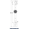 Měřicí stojánek Interapid s magnetickou základnou / celková výška 390 mm