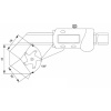 Posuvné meřidlo s prizmatickou čelistí digitální 1 až 40 mm