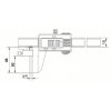 Posuvné měřidlo s válečkovou čelistí digitální 0 až 150 mm