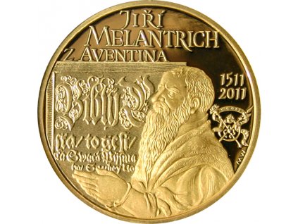 000863 jiri melantrich z aventina zlata puluncova medaile 2011 proof 01 det