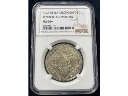 Stříbrná medaile - Jsem ražen 1928 - (MS-66+!!!!!) UNIKÁTNÍ STAV!!