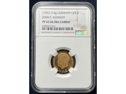 Zlatá medaile 1961  - J.F. Kennedy (PF-63 Ultra Cameo)