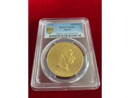 Zlatá 100 koruna 1910 KB František Josef I. (PR-62!!!)