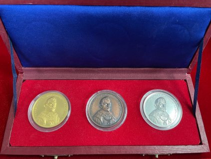 Sada 3 medailí Albrecht z Valdštejna 2014– ČNS Česká Lípa