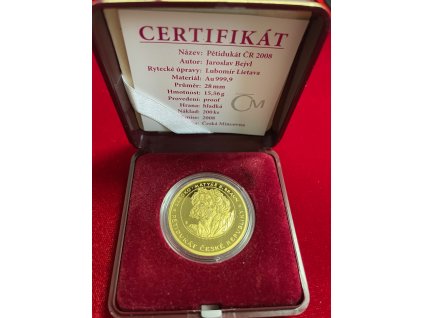 Zlatá medaile 5. Dukát ČR (2008)