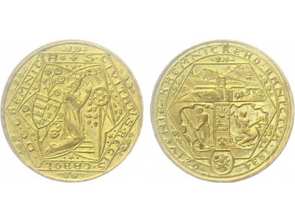Medaile - Oživení Kremnického banictva 1934 (zlacený bronz)