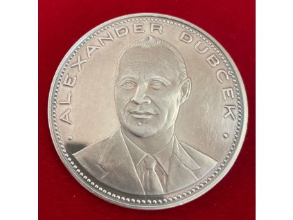 Stříbrná medaile - Alexander Dubček (1968) - č.1