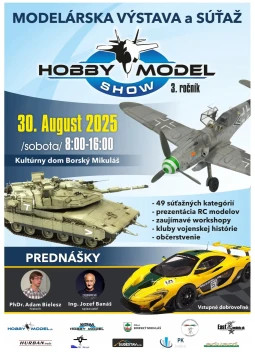 HOBBY MODEL SHOW 2025 v Borskom Mikuláši – Modely, zábava a turistika v regióne!