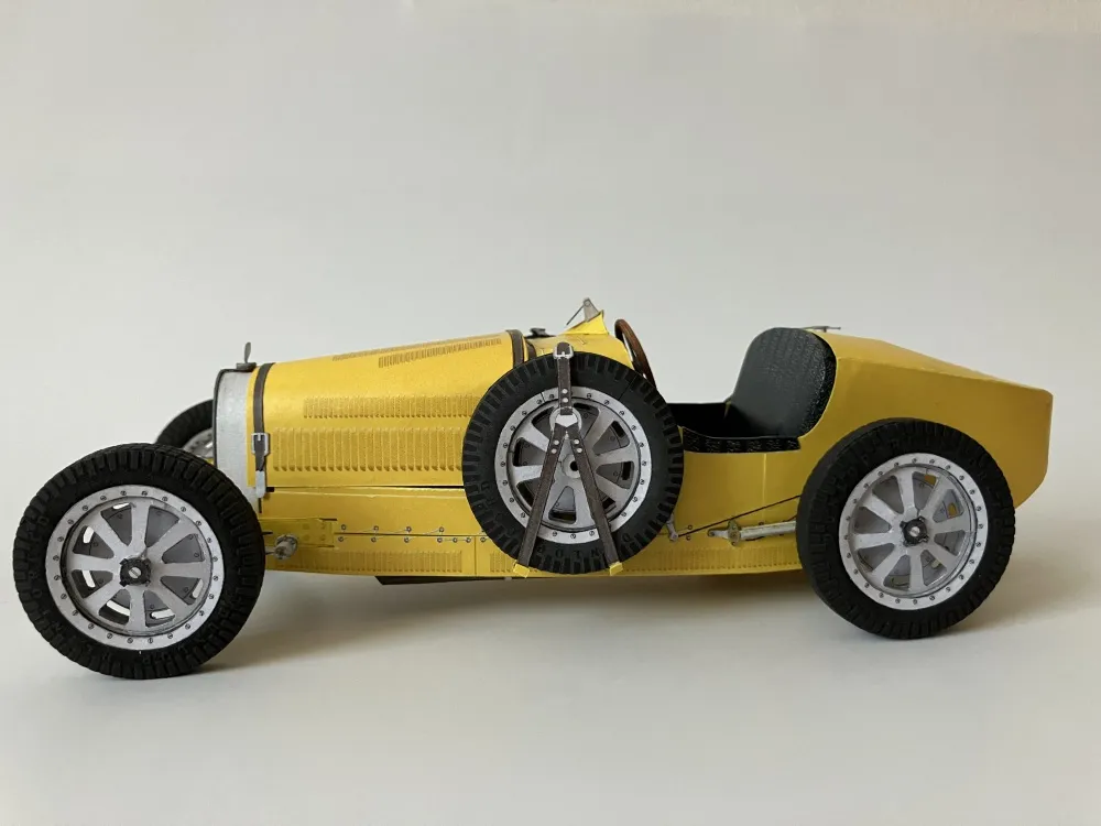 Papierový model Bugatti T35B 1928 Targa Florio + Laser