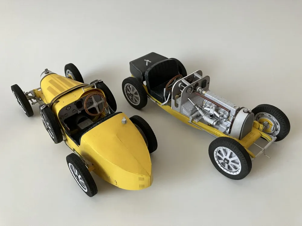 Papierový model Bugatti T35B 1928 Targa Florio + Laser