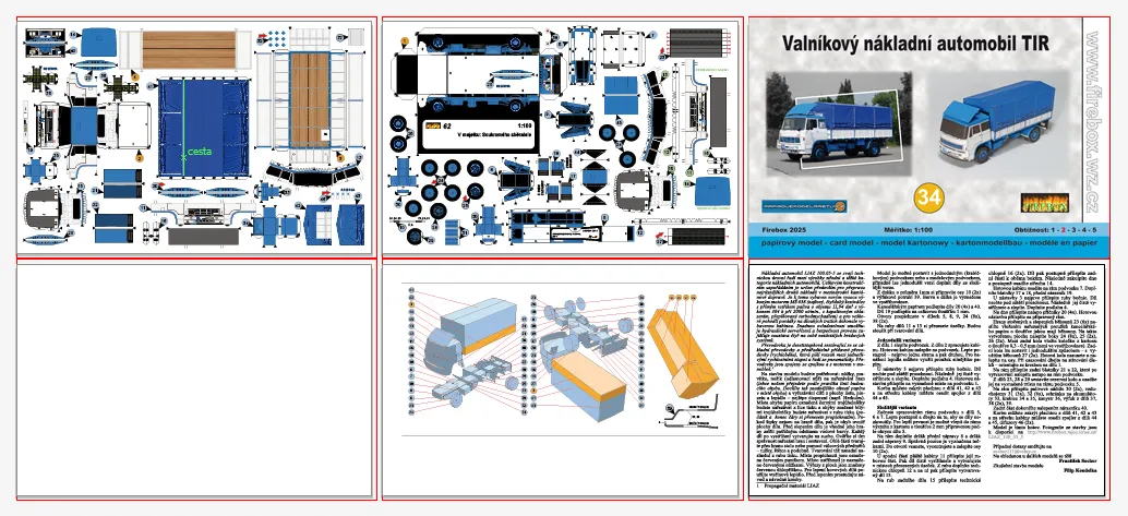 Liaz 100.05-5 Valníkový nákladný automobil TIR