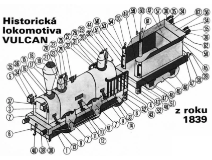 vyr 3373Historicka lokomotiva VULCAN 1