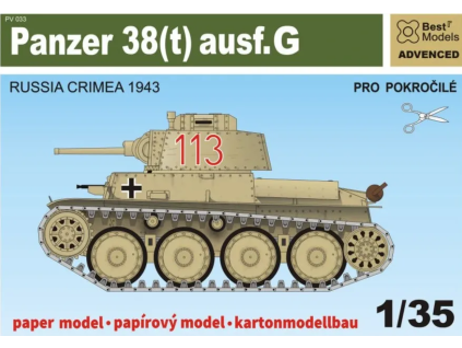 vyr 8707Panzer 38 t Ausf G 11zon