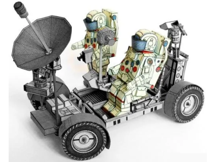 vyr 4805Astronauti k mesacnemu Jeepu 2