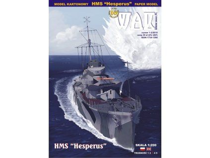 vyr 5887Papierovy model Torpedoborec HMS Hesperus obalka