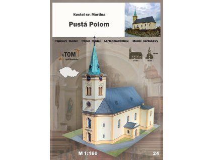 vyr 5958Papierovy model Kostol sv Martina Pusta Polom