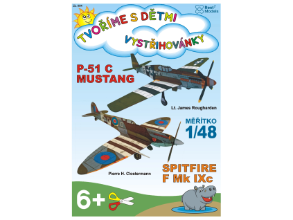 vyr 6280P 51 C Mustang a Spitfire F Mk IXc