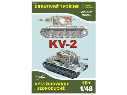 vyr 6492Papierovy model Tank KV 2 1