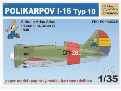 vyr 6497Polikarpov I 16 Typ 10 1938