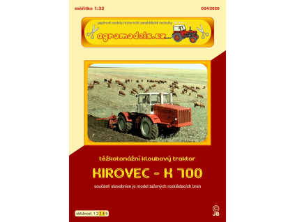vyr 6538%C5%A4azkotonazny k%C4%BAbovy traktor Kirovec K 700 1