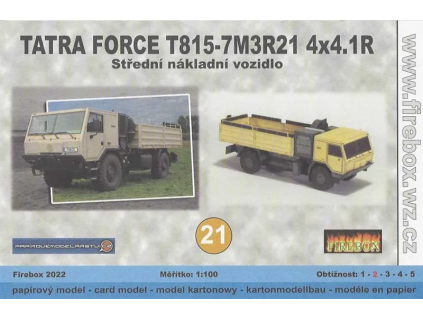 vyr 6585Papierovy model Tatra Force T815 7M3R2 4x4 1