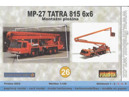vyr 6590Papierovy model MP 27 Tatra 815 6x6 1