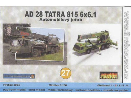 vyr 6592Papierovy model AD 28 Tatra 815 6x6 1