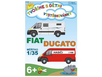 vyr 6607Papierovy model 2x Fiat Ducato 1