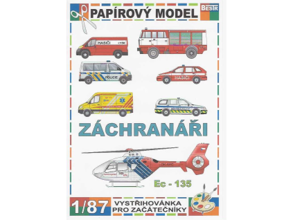 vyr 6612Papierovy model Zachranary 6x EC 135 1