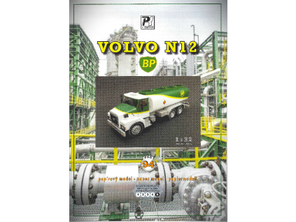 vyr 6644Papierovy model VOLVO N12 s cisternou BP 1