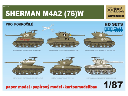 vyr 6671SET H0 8x Sherman M4 A2 76 W