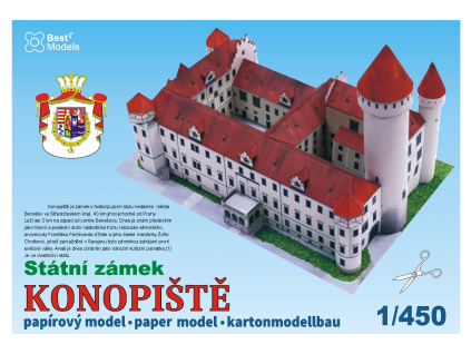vyr 6679Papierovy model Statny zamok Konopiste