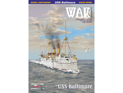 vyr 6694Papierovy model USS Baltimore 1