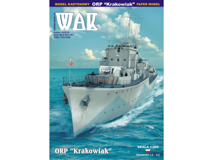 vyr 6774Papierovy model Torpedoborec ORP Krakowiak 1