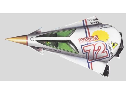 vyr 7031Papierovy model Astro racer 72 Icarius 1