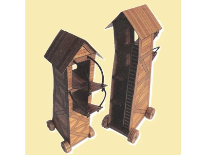 vyr 7040Papierovy model Obliehacia veza 2