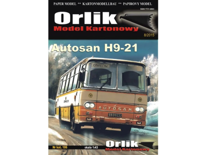 vyr 7088Papierovy model Autobus Autosan H9 21 106 2