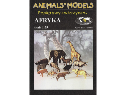 vyr 7101Papierovy model Animal Models Afrika 1