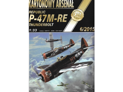 vyr 7115Papierovy model Stihac P 47M Thunderbolt 1