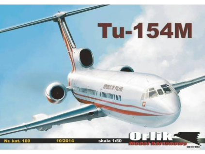 vyr 7126Papierovy model Dopravne lietadlo Tu 154M 1