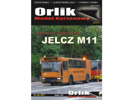 vyr 7130Papierovy model Technicka pohotovostna sluzba Jelcz M11