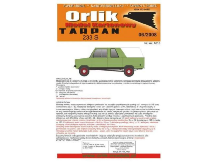 vyr 7139Papierovy model Tarpan 233 S