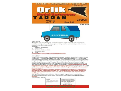 vyr 7141Papierovy model Tarpan 237 S