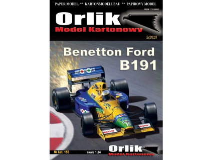vyr 7151Papierovy model Formula F1 Benetton Ford B191 12