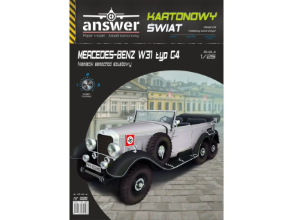 vyr 7162Papierovy model Answer mercedes Benz W31 Typ G4 1