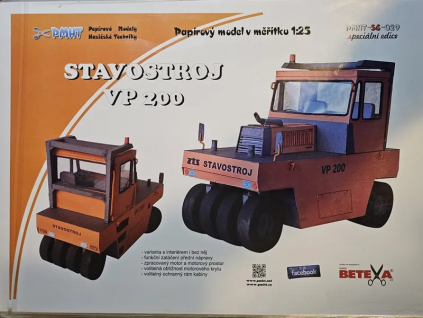 vyr 7227Papierovy model STAVOSTROJ VP 200 125