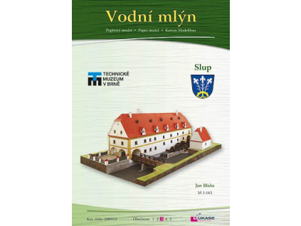vyr 7237Papierovy model Vodny mlyn v Slupi 5