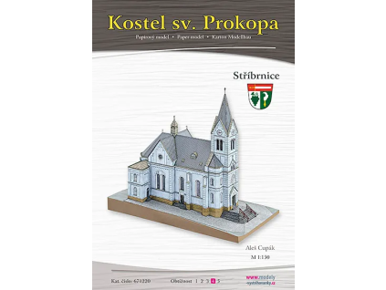 vyr 7284Papierovy model Kostol sv Prokopa Stribrnice 1
