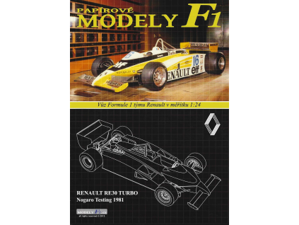 vyr 7638Formula F1 Renault RE30 R Arnoux 1981 Nogano testing